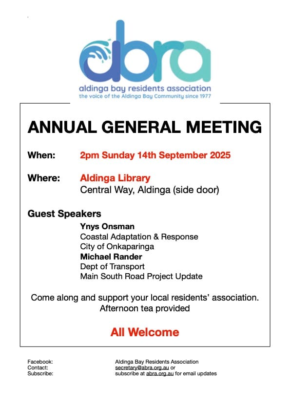 REMINDER AGM SUNDAY 14th SEPTEMBER & OTHER NEWS
